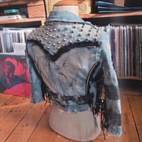Image 6 of Denim jacket with lacings