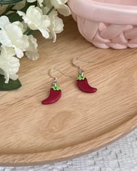 Image 3 of Spicy Chili Pepper Earrings
