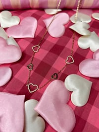 Image 1 of Collana con pendenti cuore 