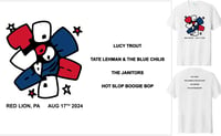 Image 2 of PRE ORDER a LTD Tomapalooza TSHIRT with PIN and limited Fridge Magnet