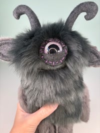 Image 2 of Medium Weighed Cyclops Monster w/Tail Dark Gray