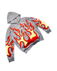 Image 1 of Inferno Flame Reworked Hoodie Size L
