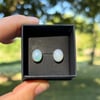 Oval Opal Studs