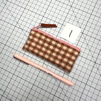 Image 1 of Vintage Wool Check Pouch 1-4