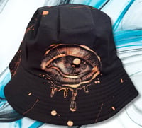 Image 1 of “YOUR THIRD EYE” BLEACH PAINTED BUCKET HAT ONE SIZE