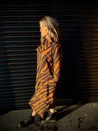 Image 2 of COCO- cocoon dress with pockets; Stretch fabrics