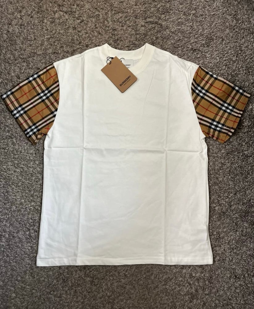 Image of Burbrry Check Sleeve Shirts