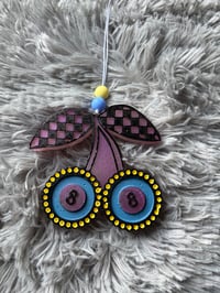 Volcano Checkered 8 Balls Purple Freshie