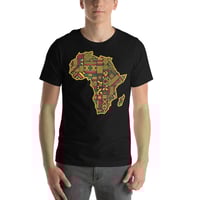 Image 3 of Africa Map Pattern Pan African Unisex t-shirt