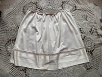 Image 4 of white slip skort