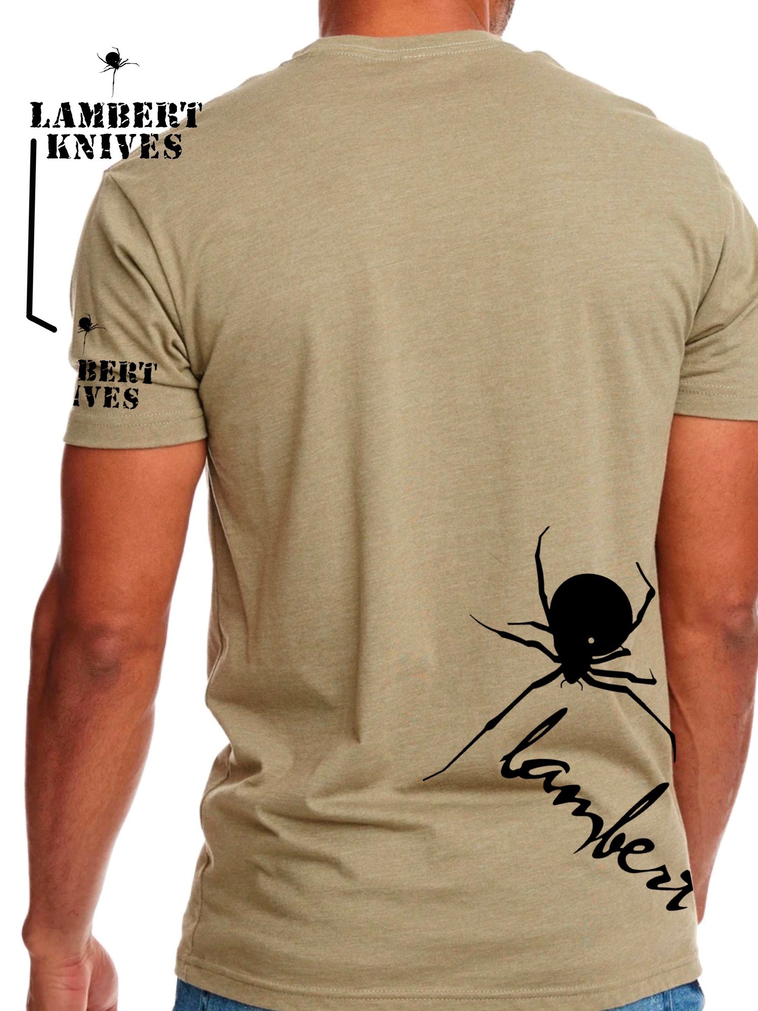 Image of Lambert lower back/sleeve print (light olive)