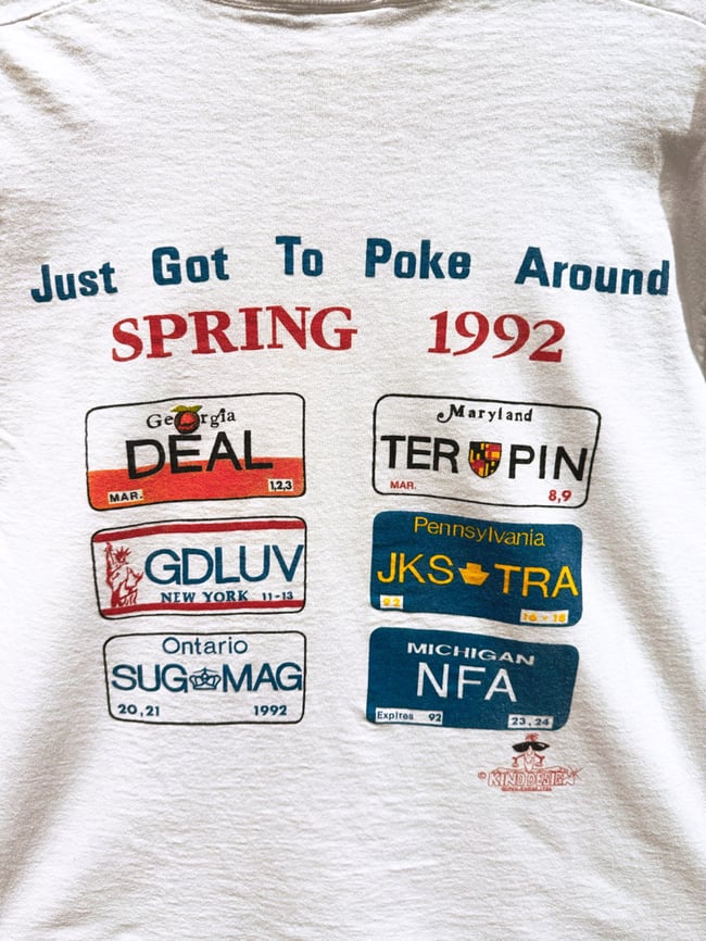 Grateful Dead 1992 Spring Tour Shakedown Longsleeve Lot Shirt - Size L