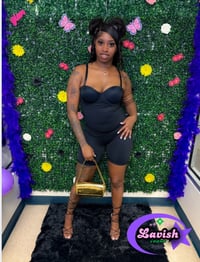 Image 2 of Black One Piece solid Romper