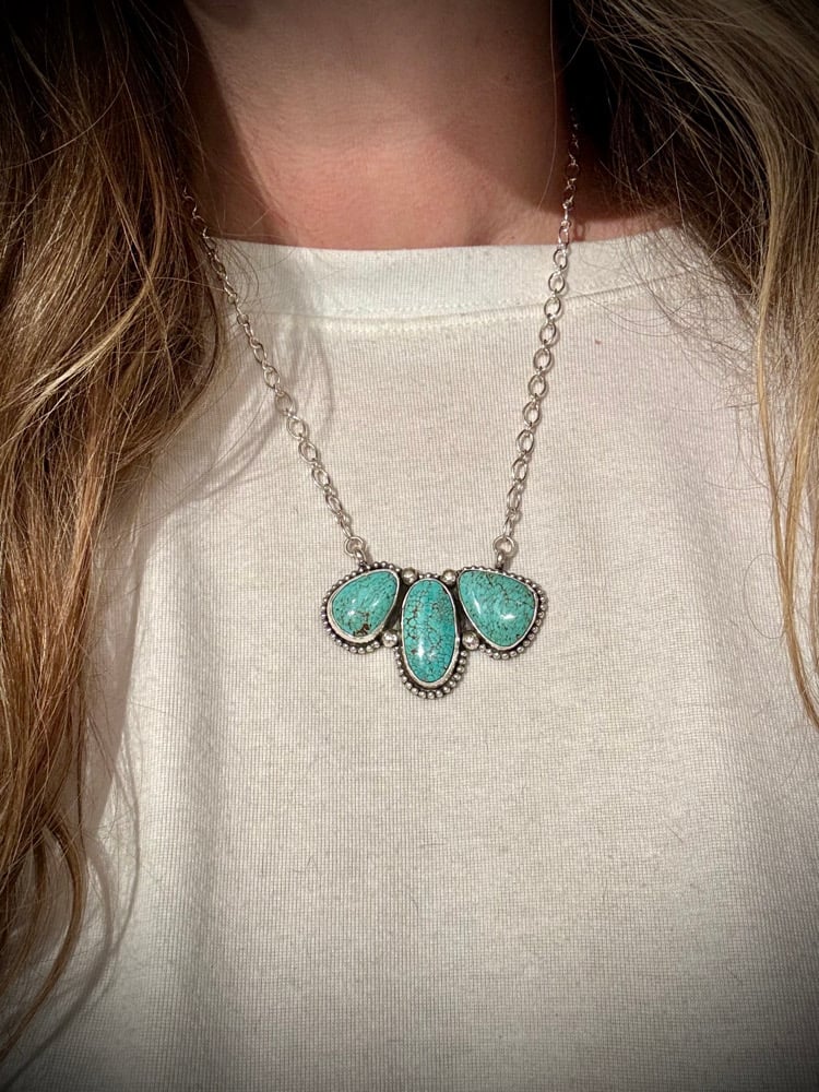 Image of Mine #8 Turquoise Bar necklace (1)