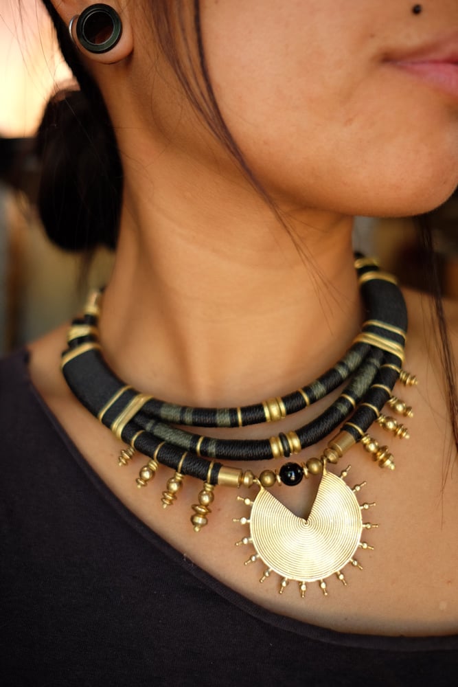 Image of Gaia green necklace 