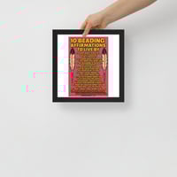 Image 7 of Beading Affirmations Framed poster