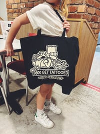 Bootleg Bart large tote bag