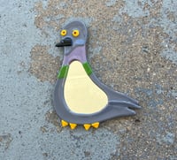 Image 5 of Fused Glass Pigeon Mirror