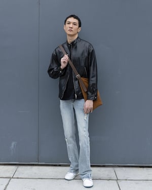 Stand Collar Biker Low Stock