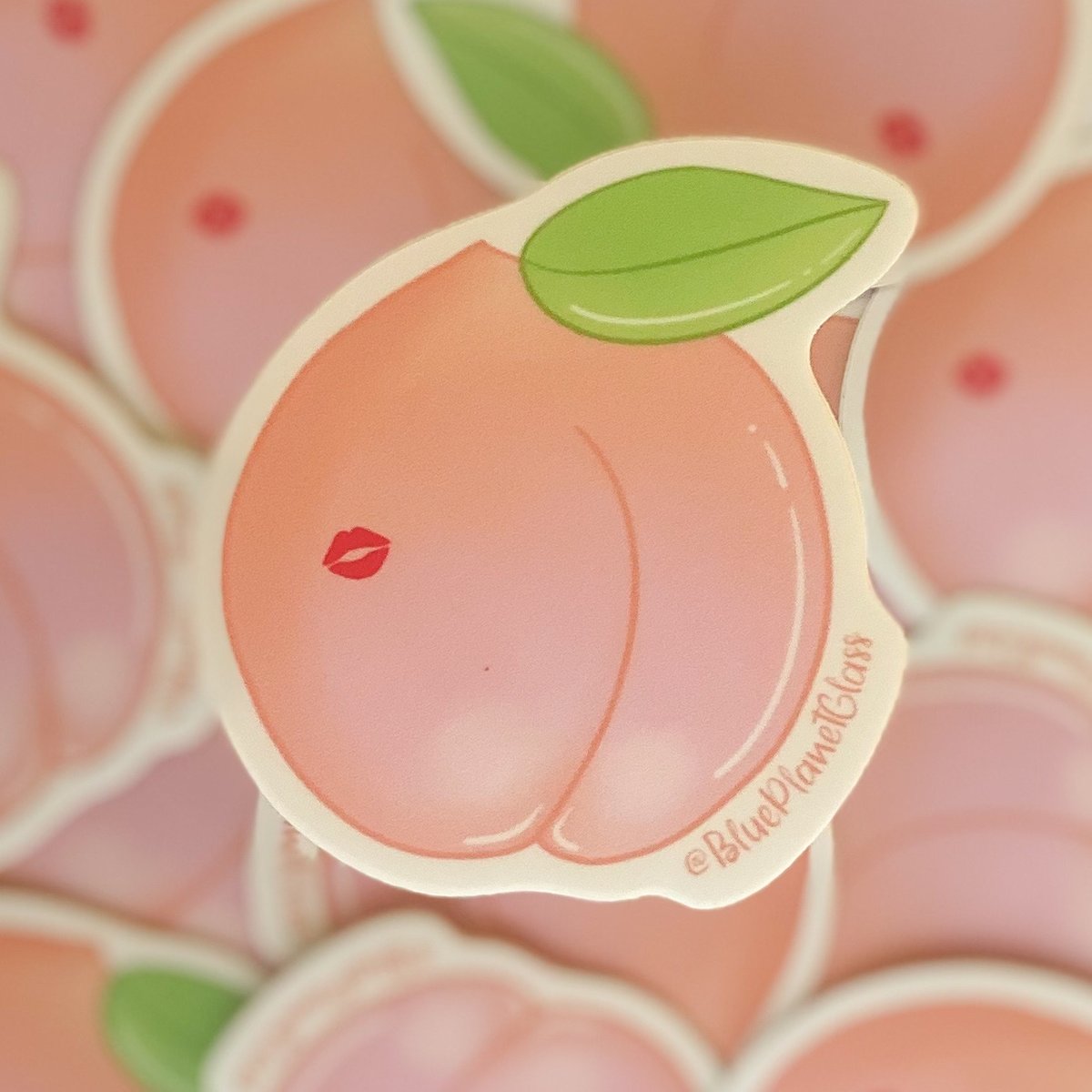 Image of Peach Bum Sticker 