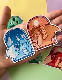 Image 4 of [WoF] Jade Winglet Sticker Series