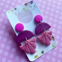 ‘Alaska’ earrings - magenta 