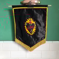 Image 10 of Handmade Black Sacred Heart Wall Banner