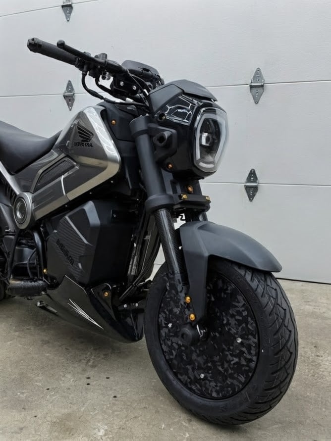 Honda NAVi 110 Front LED Headlight Fairing Assembly | Reckless Customs