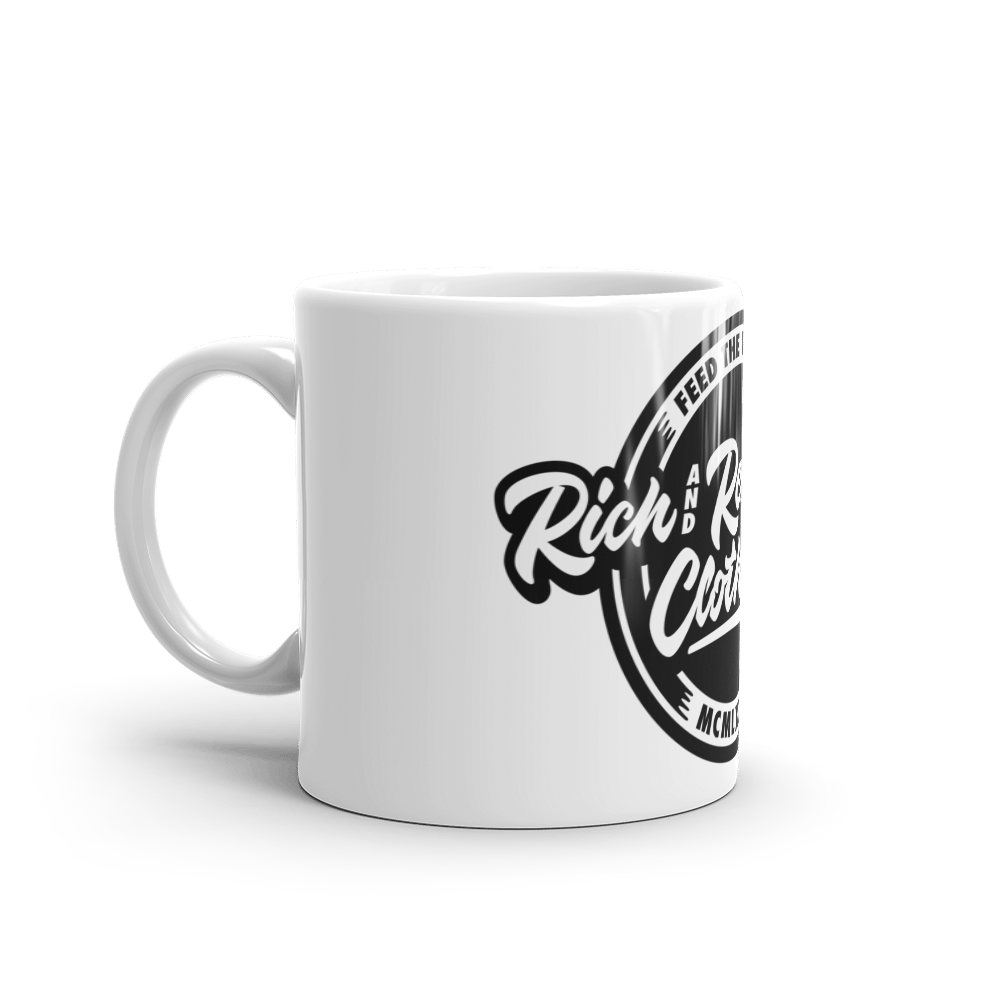White glossy mug
