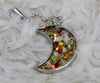 Orange Glitter Crescent 