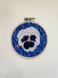 Image 1 of Original Hand Embroidery - Flora’s Pansy No. 4