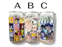 Cartoon Inspired Acrylic Cups