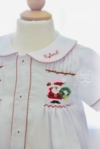Image 2 of ELH x Manolitas Boy's Hand Smocked Santa Collection 