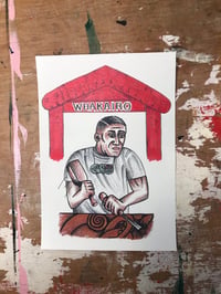 In the shed a4 print