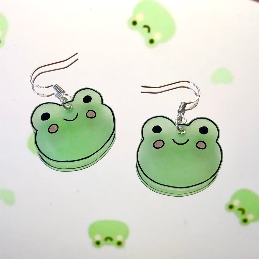 Image of froggy earrings