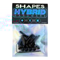 Image 1 of "Hybrid Hardware" 1" Black - Shapes