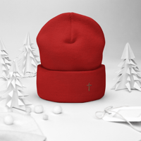 Image 24 of Cuffed Beanie (with cross)