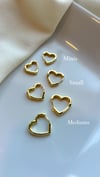 Mini/ Small/ Medium Heart Hoops