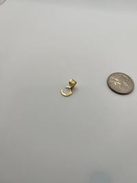 Image 2 of 14k Letter Pendant