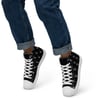 Tribal White Widow Spider Men’s high top canvas shoes