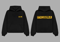 Image 1 of BLACK STAY HUMBLE NUMBER PLATE HOODIE