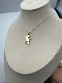 14k yellow gold Mikey silhouette