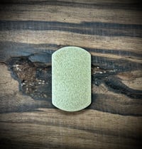 Image 2 of Dog tag shape THICK medallion blank brass 