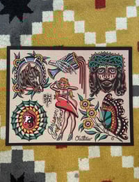 11x14 Benji Outlaw Tattoo Flash 3