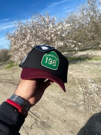 Image 1 of 198 Black and Burgandy 