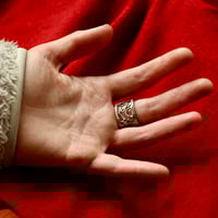 Image 2 of Advent day 12- wiggles ring in silver