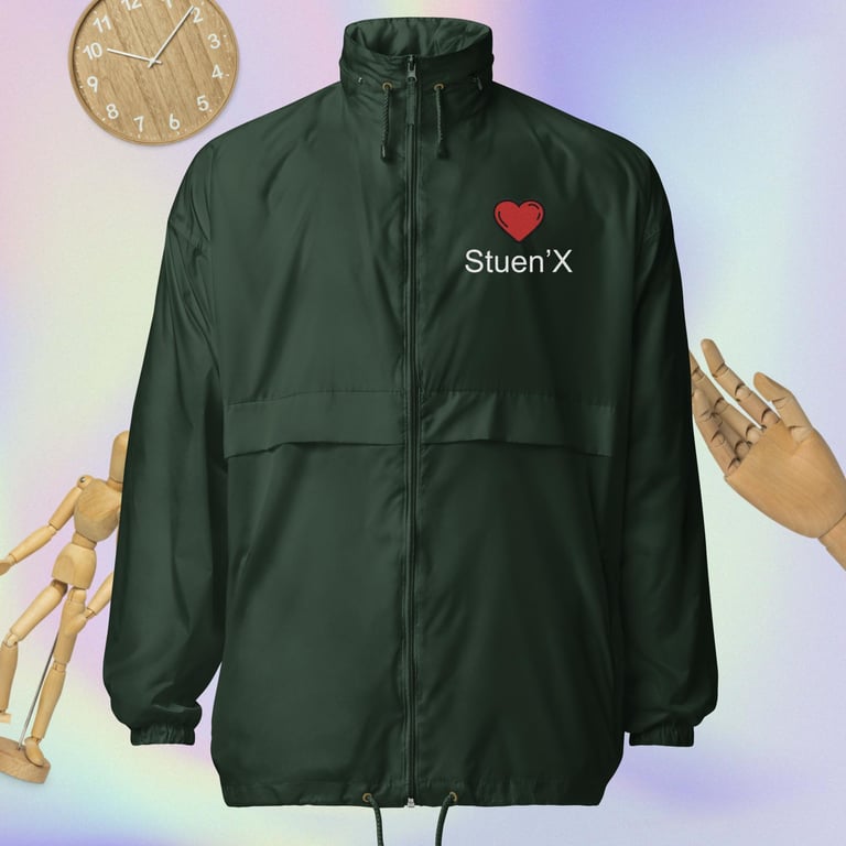 Have a Heart Unisex Windbreaker Image 3