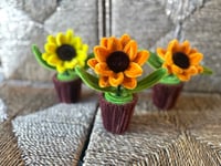 Image 1 of Chenille Potted Sunflower 