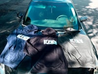 Image 3 of StayTrippen Hoodie (money logo) Gray&Black&NavyBlue