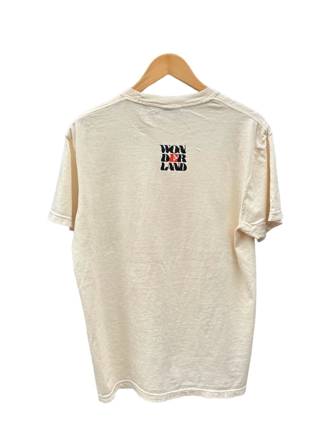 Wonderland Pocket T ~ Off White